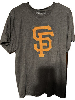 San Francisco Giants Wright & Ditson Black Logo T-Shirt Sz L
